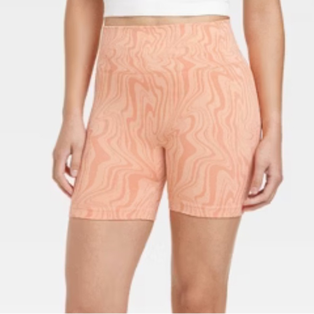 💜 PURPLE Lavender JoyLab Swirl Seamless Bike Shorts 4” 💜 - Picture 3 of 4